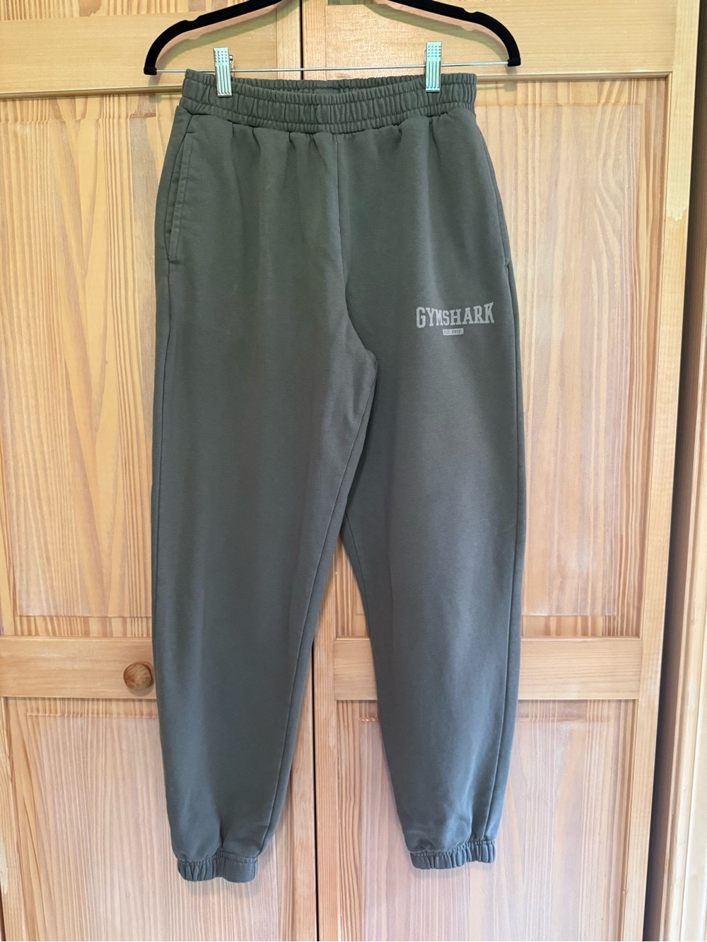 Gymshark Olive Green Logo Joggers